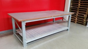 Metalsistem werktafel C-dur bovenblad