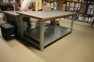 Metalsistem werktafel C-dur bovenblad