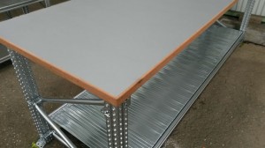 Metalsistem werktafel C-dur bovenblad