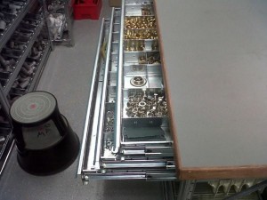 Metalsistem werktafel lade