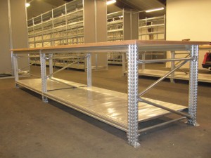 Metalsistem werktafel C-dur bovenblad